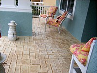 Stamped Concrete Overlay